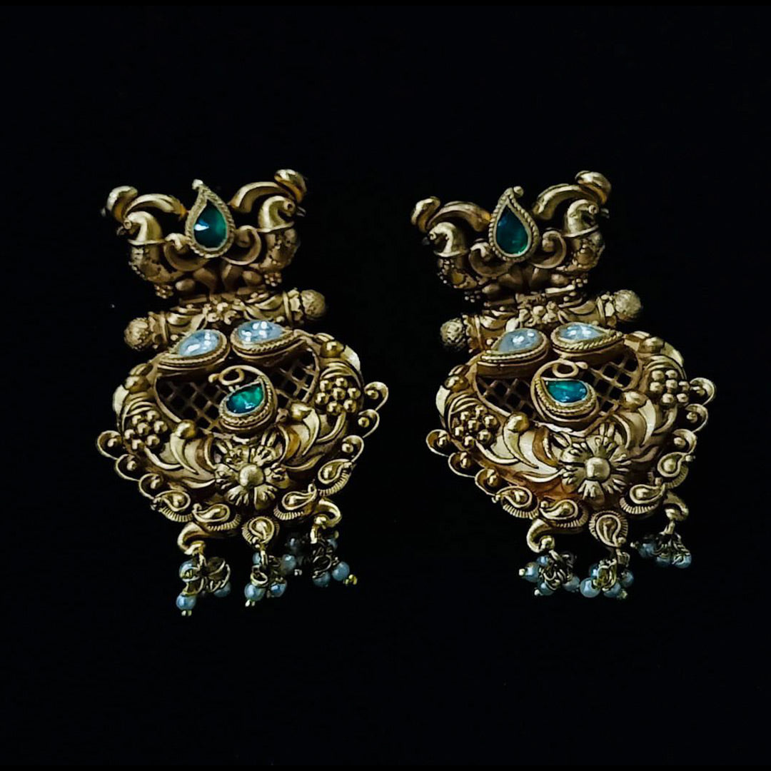 Golden-rusty-antique-earings