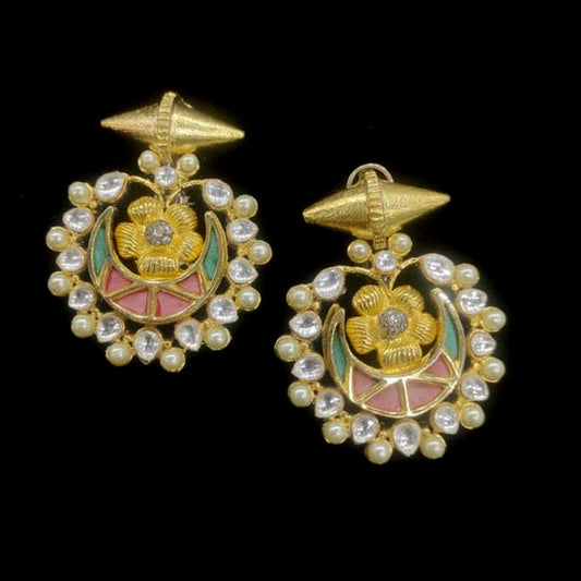 Kundan-and-Pearl-Chaandbali-Earring