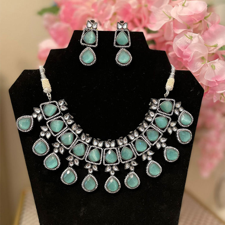 mint-green-american-diamond-necklace