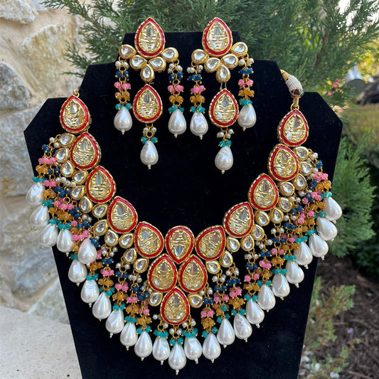 multicolor-foil-kundan-necklace-set