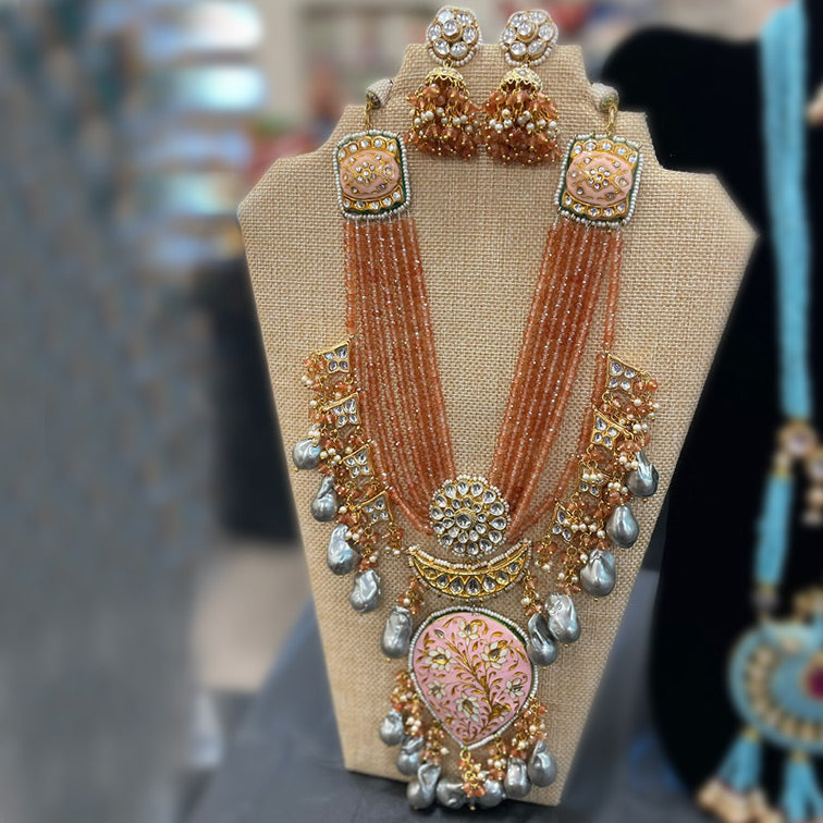 peach-rajasthani-kundan-necklace