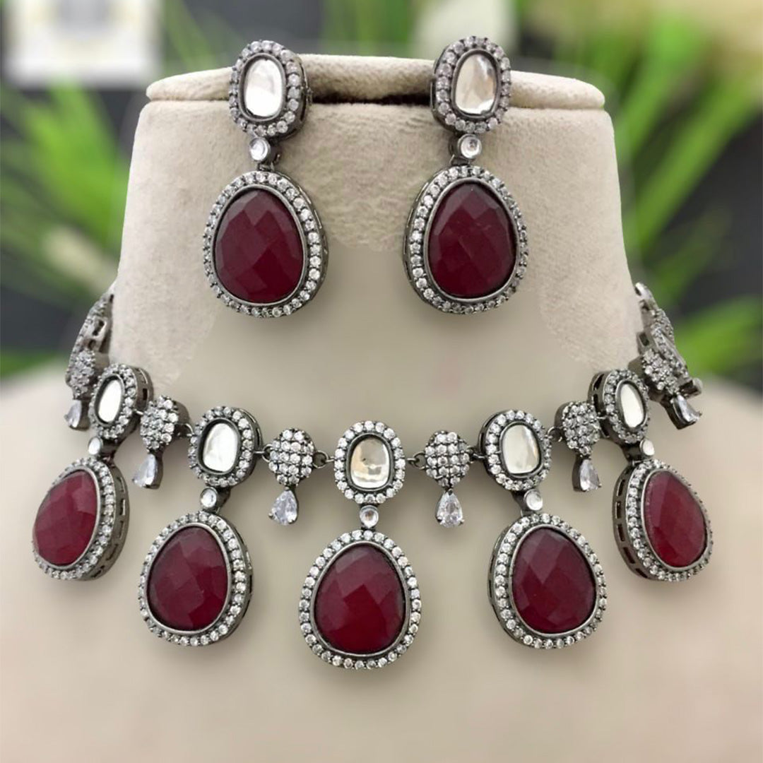 princess-american-diamonds-and-ruby-necklace-set